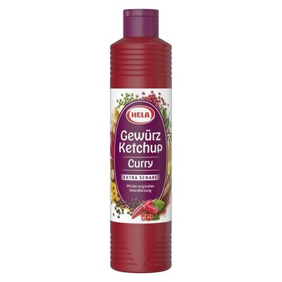 Hela Curry Gewürzketchup extra scharf für alle Schärfeliebhaber 800ml