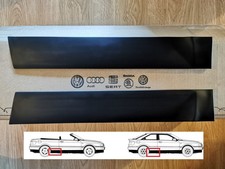 Heck unten Schweller Zierleiste Gummi für Audi Coupe Cabriolet Typ89 S2...