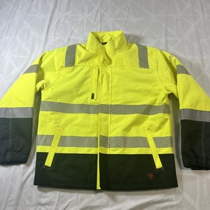ARIAT FR Hi-Vis Cut Resistant Waterproof Jacket Size Large Cat 4 2112