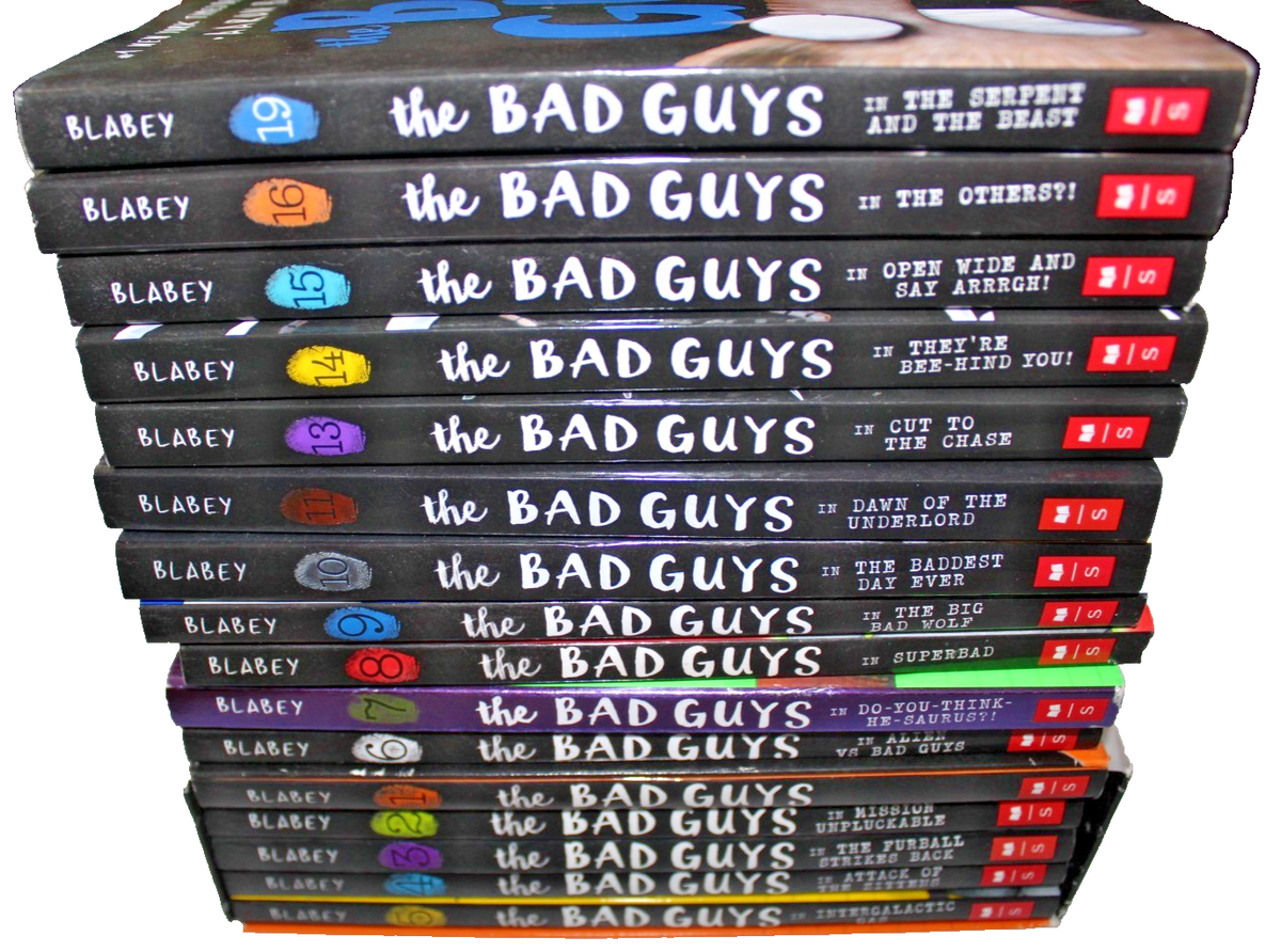 The Bad Guys Set Lot 1-16 19 Aaron Blabey Trade Paperback Lot Box