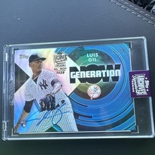 2022 Topps Generation Now Luis Gil Autograph 1/20