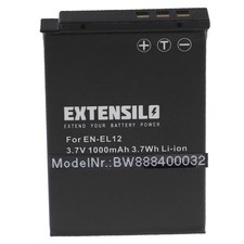 Batteria per Nikon Coolpix S610 S6000 S620 S1200pj S6150 S6100 S31 1000mAh 3,7V