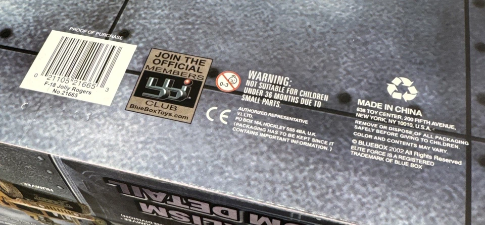 BBI Elite Force #21267 1/18 Scale F/A-18 Hornet Jolly Rogers VFA-103 NOS & RARE! - Image 4 of 4