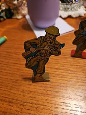 Marx Vintage Infantry Charging Private Tin Soldier