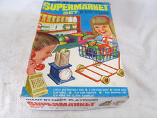 Vintage 1970's giant Supermarket plastic play set Hong Kong