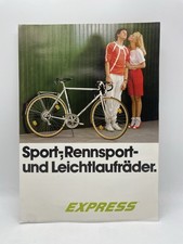 Hercules Fahrrad Leichtlaufräder Prospekt Blatt Broschüre Express 80er Sammler