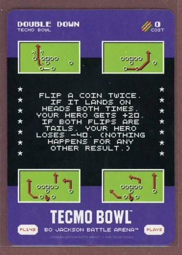 2026 Bo Jackson Battle Arena Tecmo Bowl Plays #143 Double Down