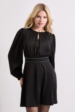 Dorothy Perkins Black Mini Dress Womens Casual Dresses