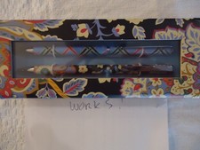 VERA BRADLEY VERSAILLES PERFECT MATCH PEN  PENCIL SET - WORKS 