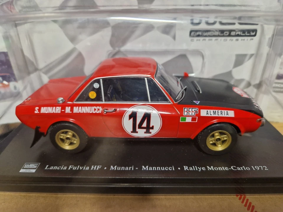 Lancia Fulvia Hf 1.6  Rallye Montecarlo 1972- Wrc Collection 1/24 - Immagine 4 di 4