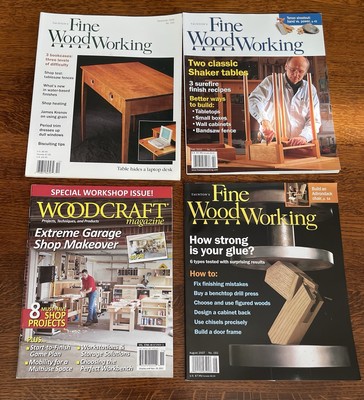 FINE WOODWORKING Woodcraft  4 lot Magazines 1998 2007 2010 2011 #133 #192 #210