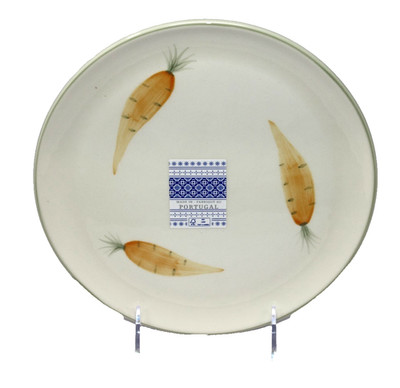 Portugal Home Spring CARROTS VEGGIES Ceramic Salad Plate - NEW