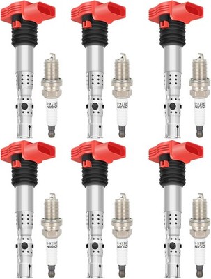 ECCPP UF483 6 ignition coils with 6 iridium Spark Plugs 2001 2002 2003 2004 2005