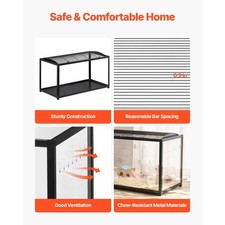 Hamster Cage, 360  Viewing Transparent Hamster Habitats, Small Animal Cage