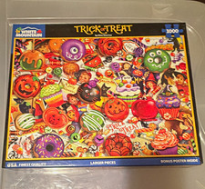 White Mountain Trick or Treat Halloween 1000 Piece Puzzle Larger Pieces MPN 1578