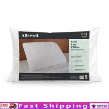 Cool Lux Cooling Bed Pillow Firm Support Machine Washable Side Back Sleepers New