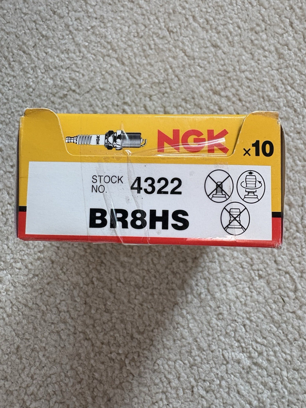 NGK Spark Plug BR8HS - 10 Pack - Y