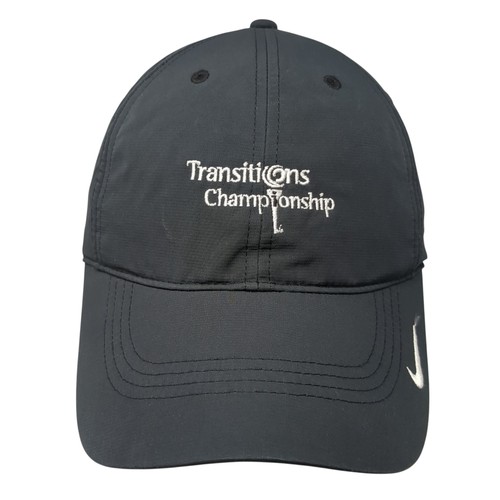 Transitions Championship Strapback Hat Black One Size Nike Golf Outdoor