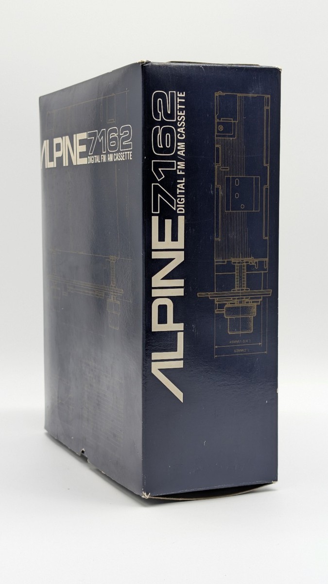 VINTAGE ALPINE 7162 CAR AUDIO STEREO box and foam no radio | eBay