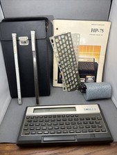 HP-75D Calculator Computer with Case, Cards. ...