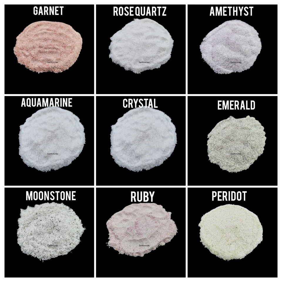 Natural Coarse Crushed Gemstone Powder For Jewelry Art Making For Fine Dust Sand - Image 2 of 4