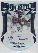 2016 Panini Preferred Rookie Color Guard Blue 20/49 Byron Marshall #282 Auto 9a7