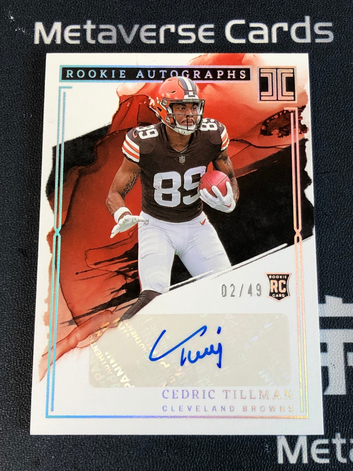 Cedric Tillman Panini Impeccable Rookie Autographs #RACT Silver