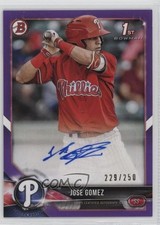 2018 Bowman Prospect Auto Purple /250 Jose Gomez #PA-JG Auto ex0