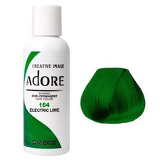 Adore Electric Lime Semi Permanent Hair Dye 4 Fl Oz Vegan Cruelty Free