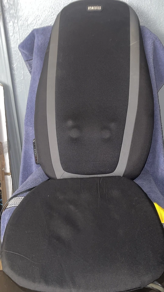 Массажная подушка с подогревом HoMedics - шиацу Elite II - серая/черная - Изображение 2 из 3