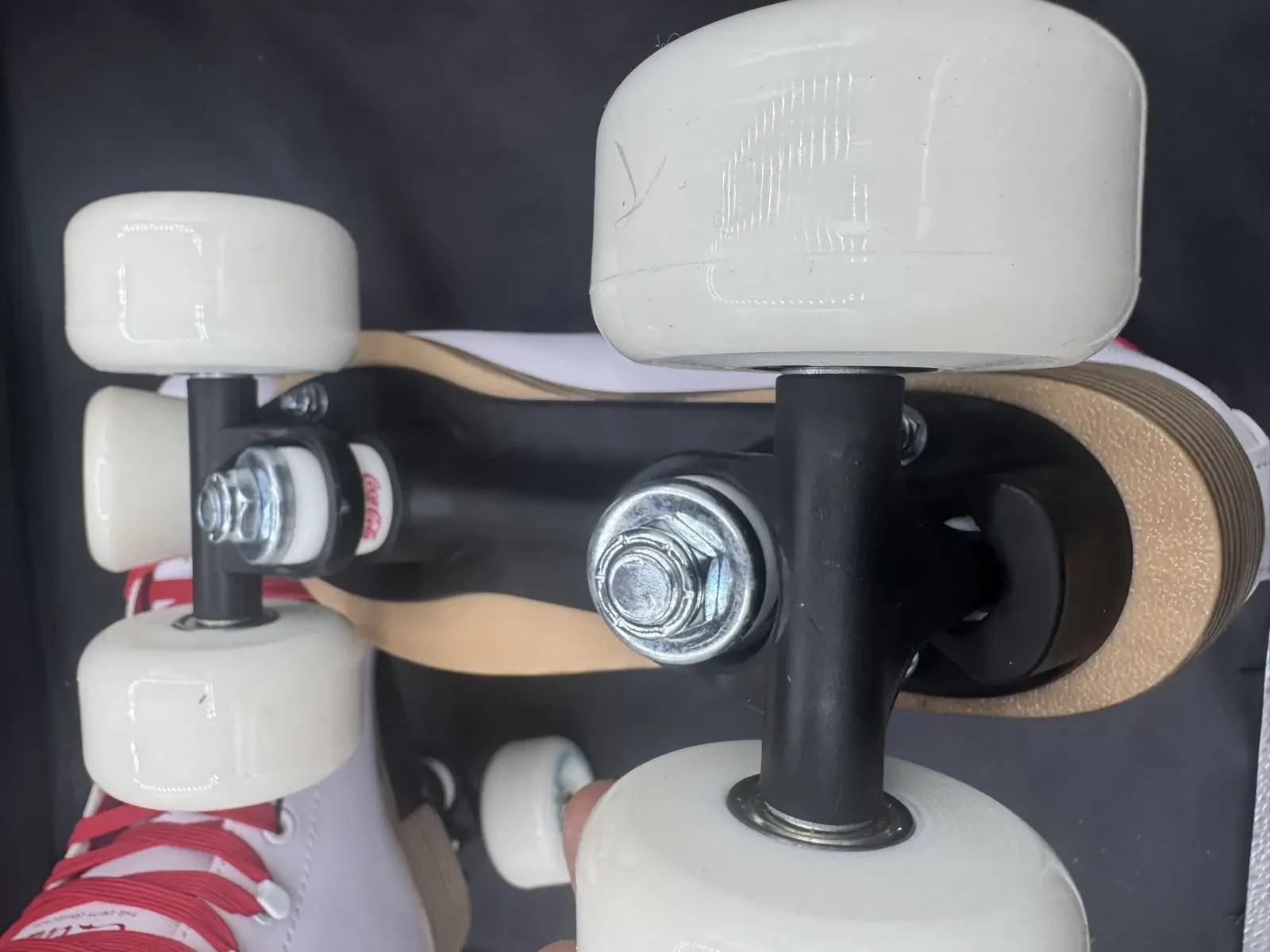 Rookie x Coca Cola Love Roller Skates UK 4 White Red Quad Limited Edition image 7