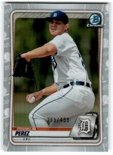 2020 Bowman Chrome Prospects Refractor Franklin Perez 365/499 Detroit Tigers
