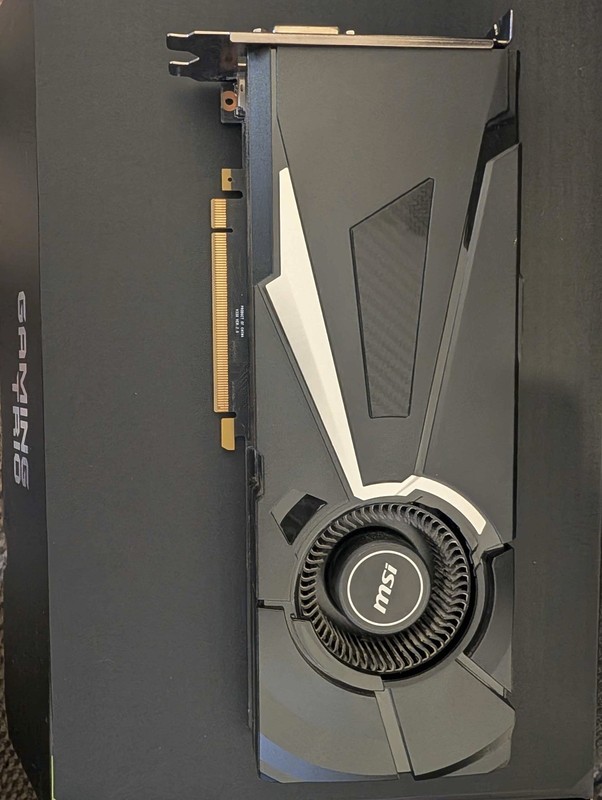 MSI GeForce GTX 1080 AERO OC 8 GB GDDR5X Blower style graphics card Used