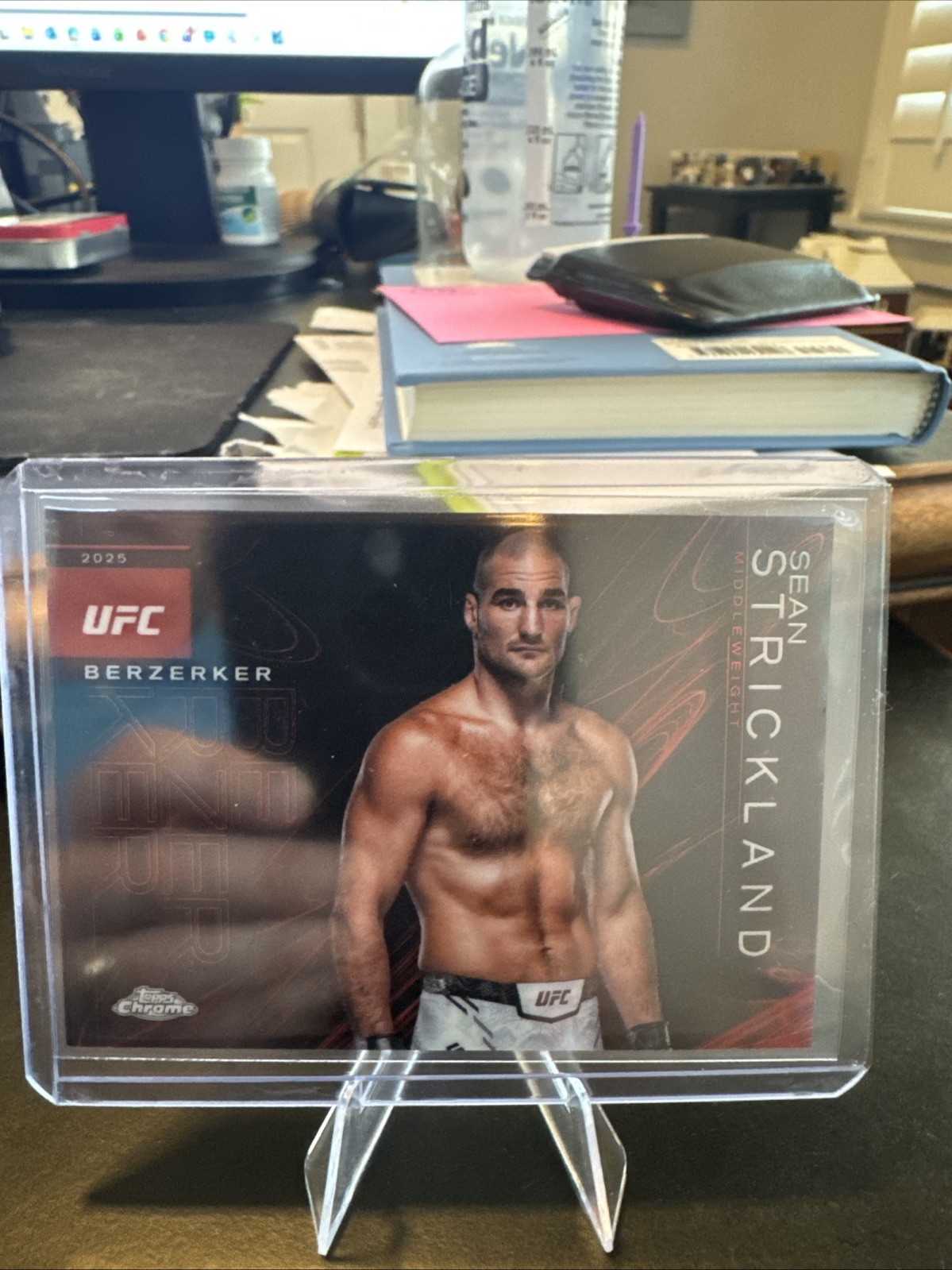 2025 Topps Chrome UFC Berzerker #BZK-8 Sean Strickland (SP)