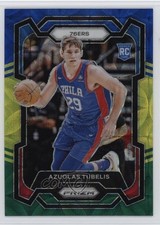 2023-24 Panini Prizm Choice Blue Yellow & Green Prizm Azuolas Tubelis #283 14t3