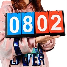 Portable Tabletop Scoreboard Flipper Multi Sport Score Flip Board Games