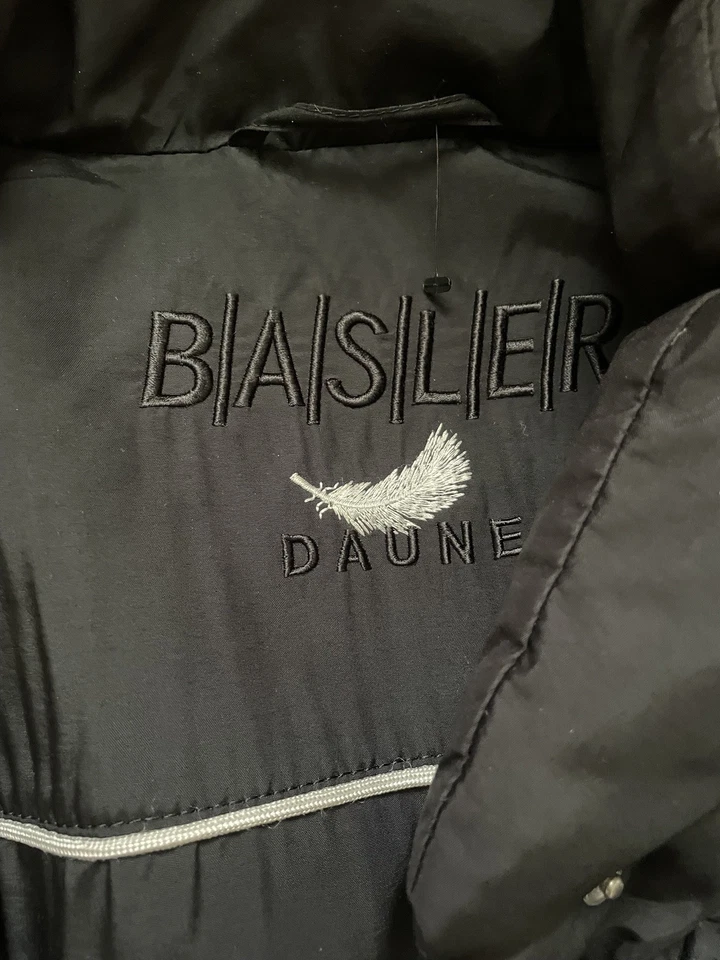 Chaqueta Abrigo Acolchada Acolchada Corta Negra Plumón Real Basler para Mujer XL 16 18 38 Foto 3 de 4