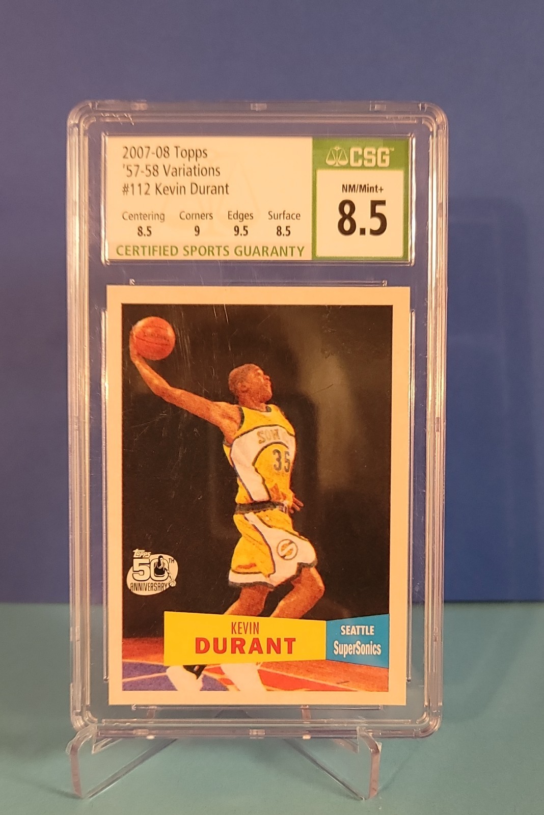 2007-08 Topps - Kevin Durant #112 1957-58 Variations (RC)