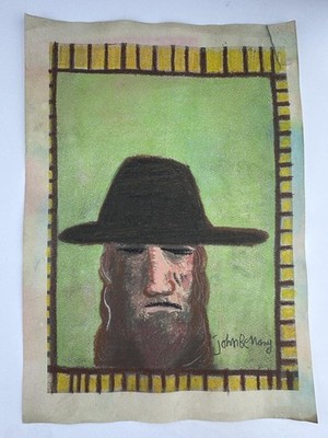 John Bellany COA Art Painting Original Drawing Vintage