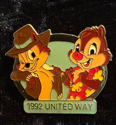 Disney Pin Chip Dale Rescue Rangers United Way Cast Member WDW 1992