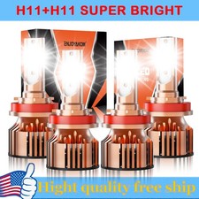 For Jeep Grand Cherokee 2018-2021 Combo 4x 12000K LED Headlight High Low Beam