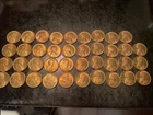 1945-S Wheat Penny Roll - Lincoln cents UNC RED 39 coins