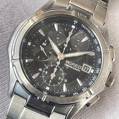 SEIKO WIRED 7T92-0GB0 Chronograph Tachymeter Water Resist SEIKO WIRED 7T92-0GB0 Chronograph Tachymeter Water Resist