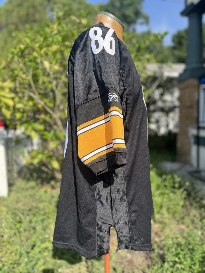 Camiseta de Colección Hines Ward #86 Cosida Pittsburgh Steelers NFL Reebok Talla 52 Grande Foto 3 de 4