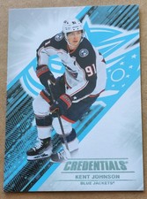 2024-25 Upper Deck Credentials Kent Johnson #13 Columbus Blue Jackets