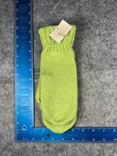 Universal Thread Glove Mitten Women One Size Neon Green Knit Polyester Blend NEW
