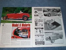 1929 Ford Roadster Highboy On Deuce Rails Article "Model A Malaria"