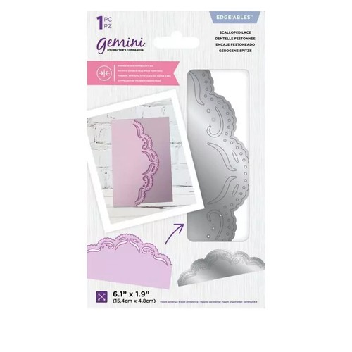 Fustella Metallica Gemini Edge'able - Fiocchi Di Neve, 15,2 X 5,1 Cm, Per Biglietti Natalizi - 6