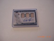 DAVE KINGMAN PANINI PANTHEON TRIPLE GAME USED BAT AUTO 093/199 SIGNED CARD
