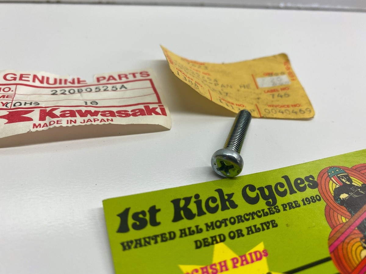 NOS Kawasaki 220B0525A Screw 5x25 G5 KE KS KM KE125 KM100 KS125